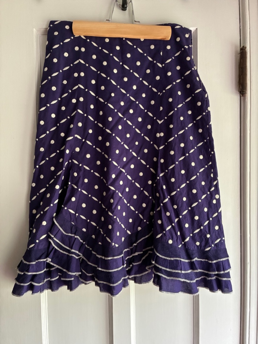 Vintage Anthropologie Odille Ruffled Skirt